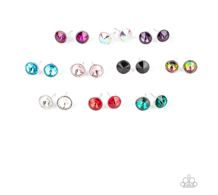 Starlet Shimmer Over Size Rhinestone Post Earrings - VJ Bedazzled Jewelry