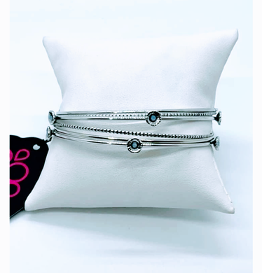 Flawlessly floral blue - VJ Bedazzled Jewelry