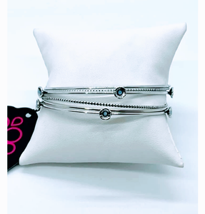 Flawlessly floral blue - VJ Bedazzled Jewelry