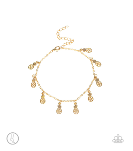 Sand and Sunshine - gold - Paparazzi anklet - VJ Bedazzled Jewelry