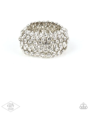 Load image into Gallery viewer, Paparazzi Accessories Playing With Fire” White Bracelet - VJ Bedazzled Jewelry
